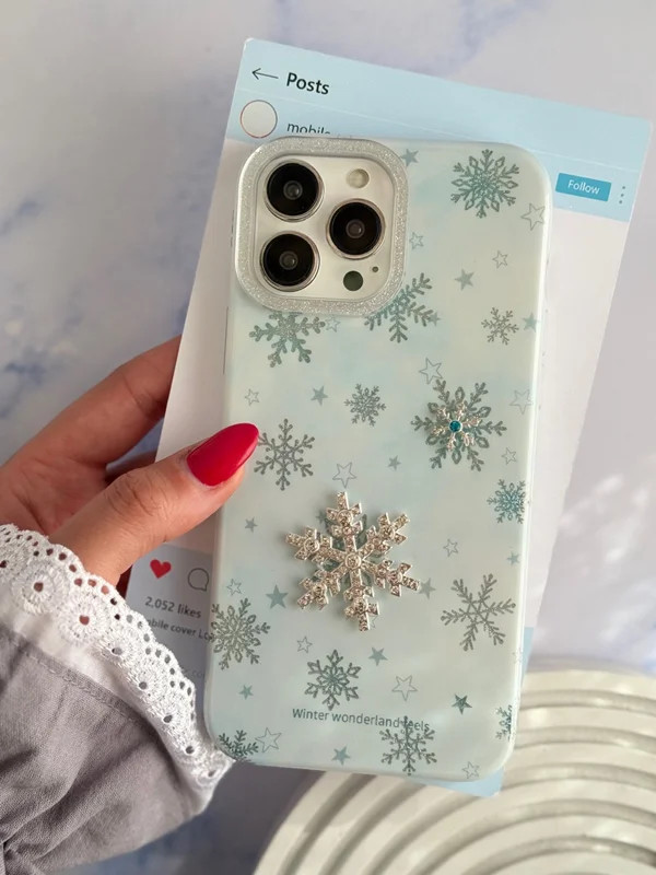 قاب برف و ستاره آیفون کد C2194