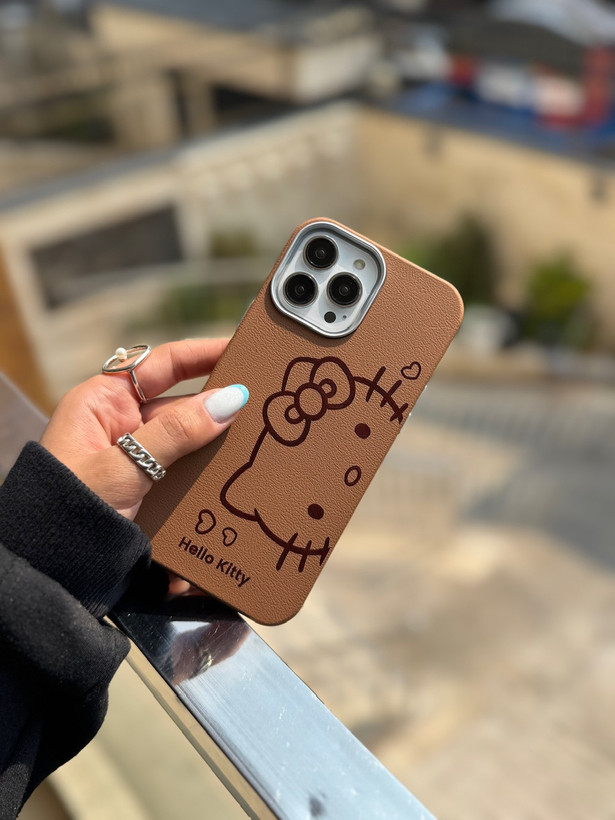 قاب هلو کیتی چرمی آیفون (کدC1975)