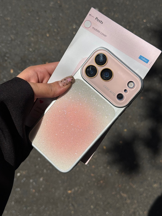 قاب صورتی اکلیلی Pink Shine Lens (کدC2305)